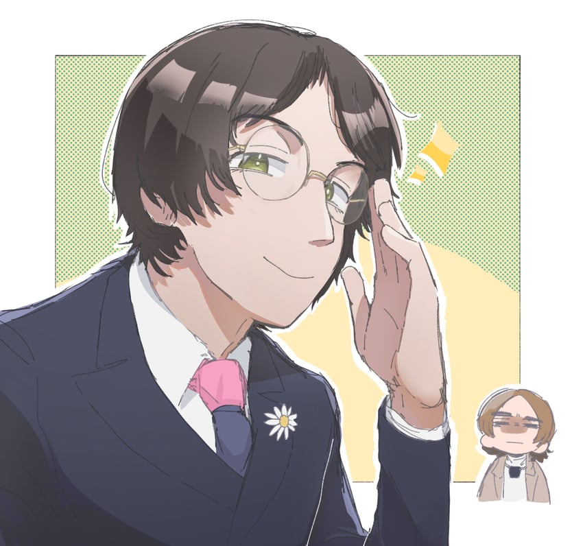 john lennon and paul mccartney (the beatles) drawn by fuminaga