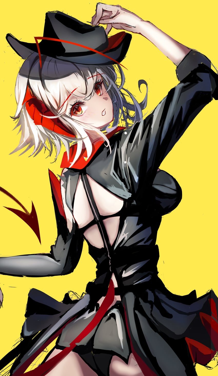 w (arknights and 1 more) drawn by kurosabi_neko