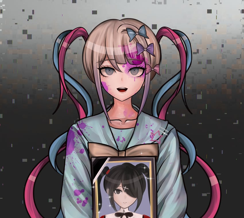 chouzetsusaikawa tenshi-chan and ame-chan (danganronpa and 1 more) drawn by xuanxuan682