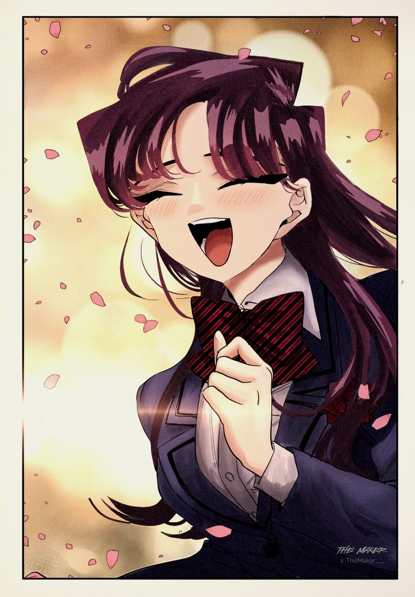 komi shouko (komi-san wa komyushou desu) drawn by oda_tomohito and themaker