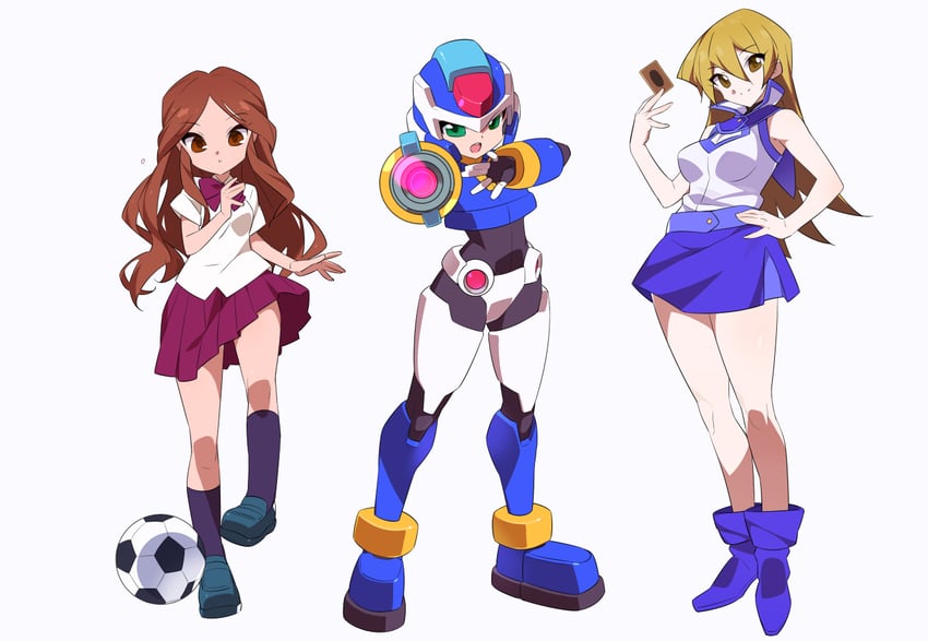 aile, tenjouin asuka, raimon natsumi, model x, and kobayashi sanae (yu-gi-oh! and 4 more) drawn by kaidou_zx