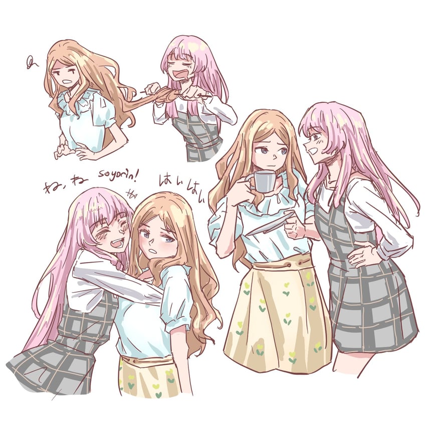 chihaya anon and nagasaki soyo (bang dream! and 1 more) drawn by anjuro_zeeku