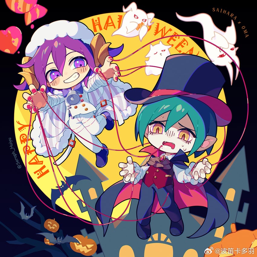 oma kokichi and saihara shuichi (danganronpa and 1 more) drawn by ewa_(seraphhuiyu)