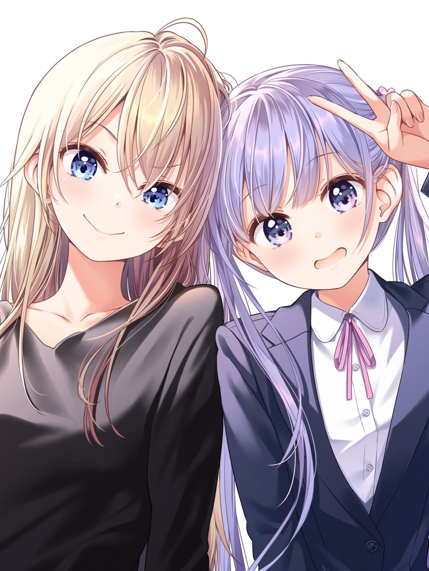 suzukaze aoba and yagami kou (new game!) drawn by tokunou_shoutarou