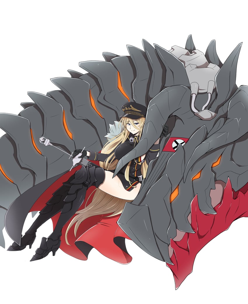bismarck and bismarck zwei (azur lane) drawn by peperon_(801mominoki)