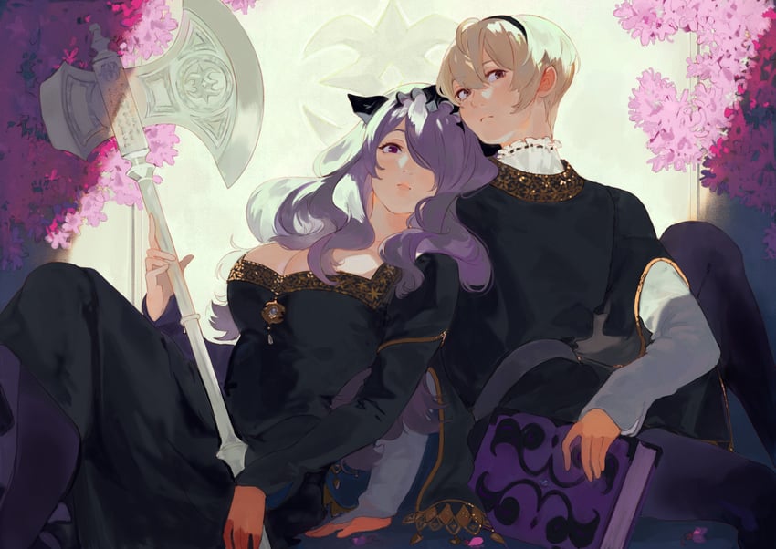 camilla and leo (fire emblem and 1 more) drawn by ai-wa