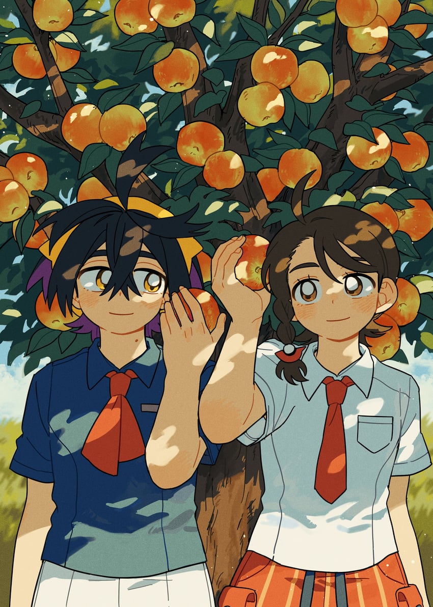 kieran and juliana (pokemon and 1 more) drawn by 0pkmn