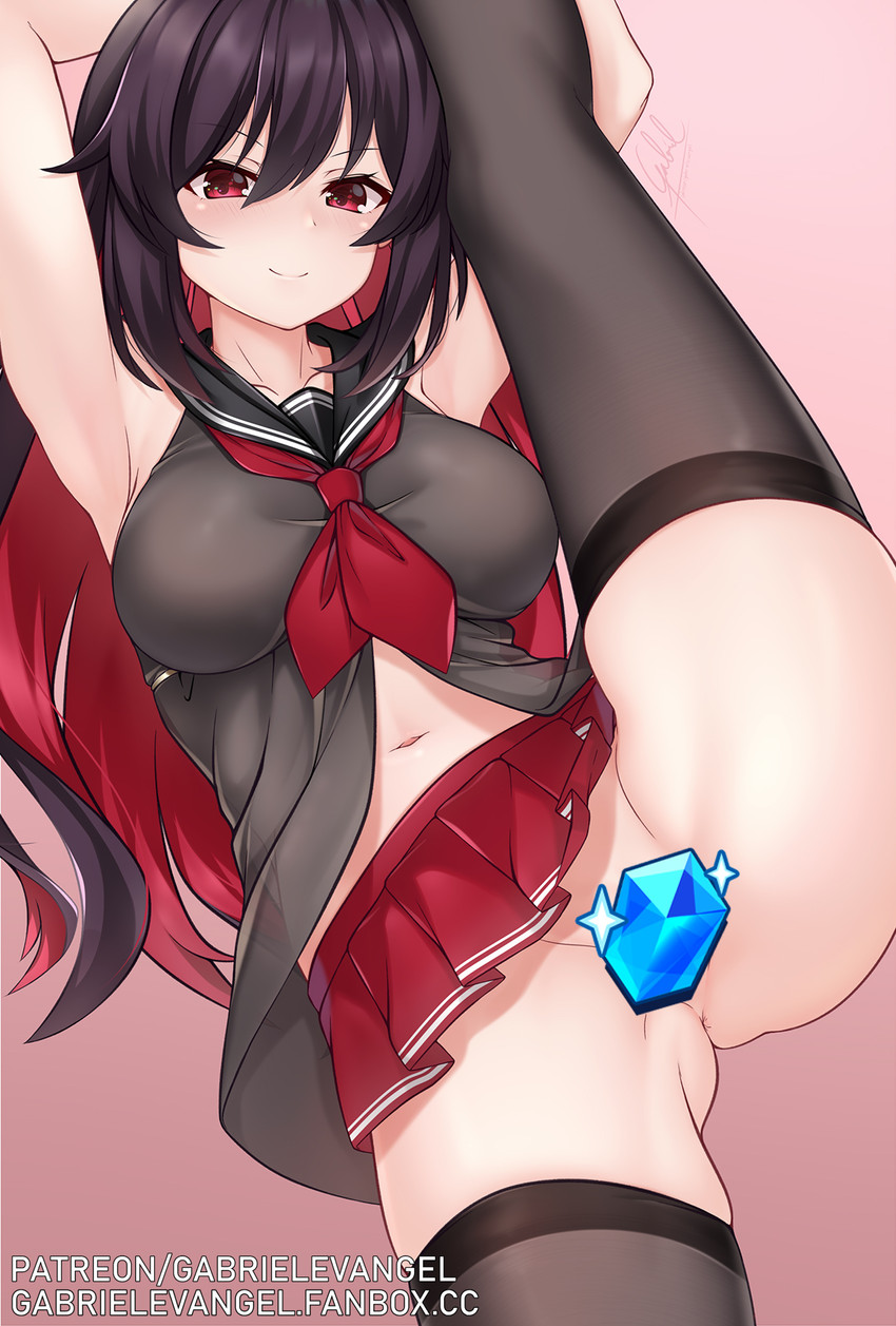 seele vollerei and seele (honkai and 1 more) drawn by gabriel_evangel