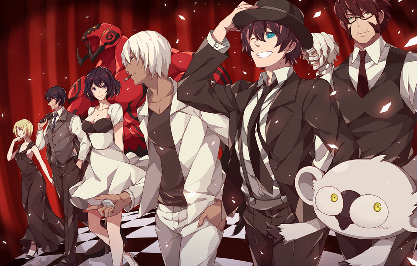 klaus von reinhertz, leonardo watch, zap renfro, steven a. starphase, chain sumeragi, and 5 more (kekkai sensen) drawn by kiyo_(chaoschyan)