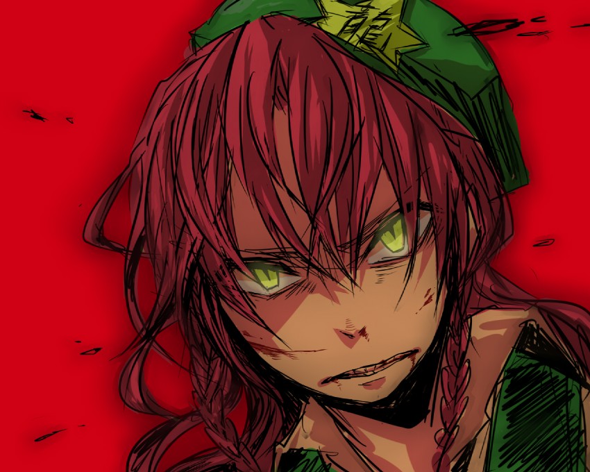 hong meiling (touhou) drawn by daina_(encore62)