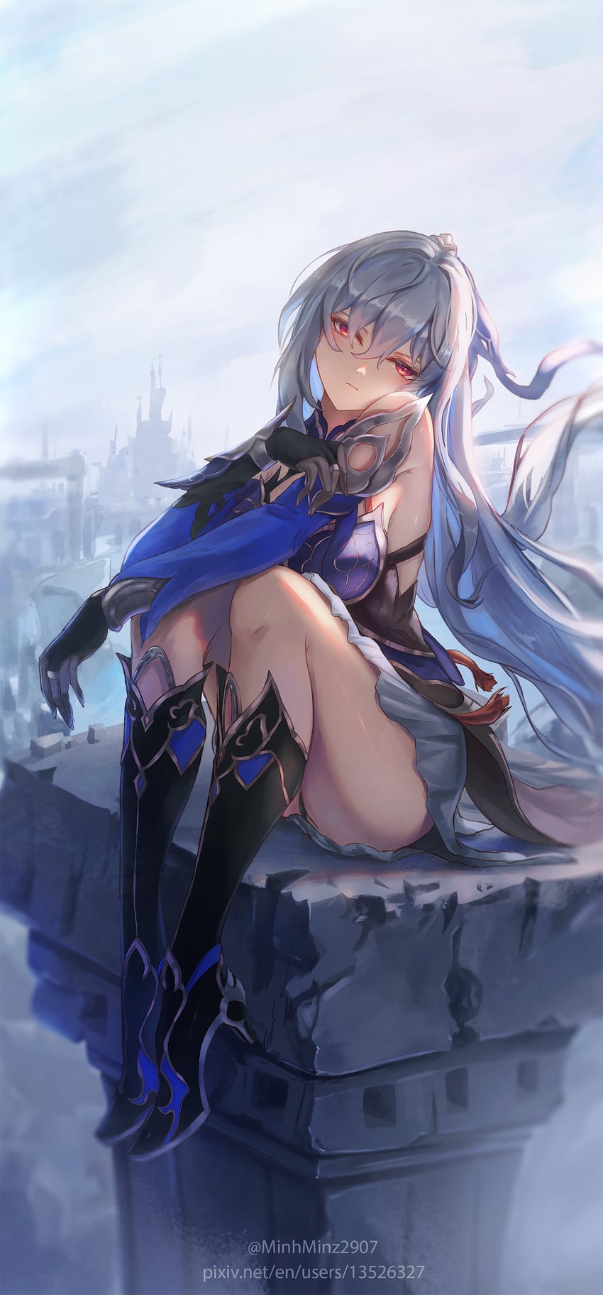 jingliu (honkai and 1 more) drawn by minz_(minh_nguyen)