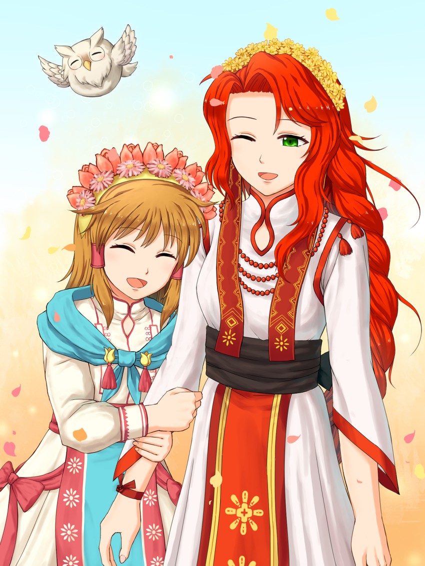 mist, feh, and titania (fire emblem and 2 more) drawn by pazuzu438