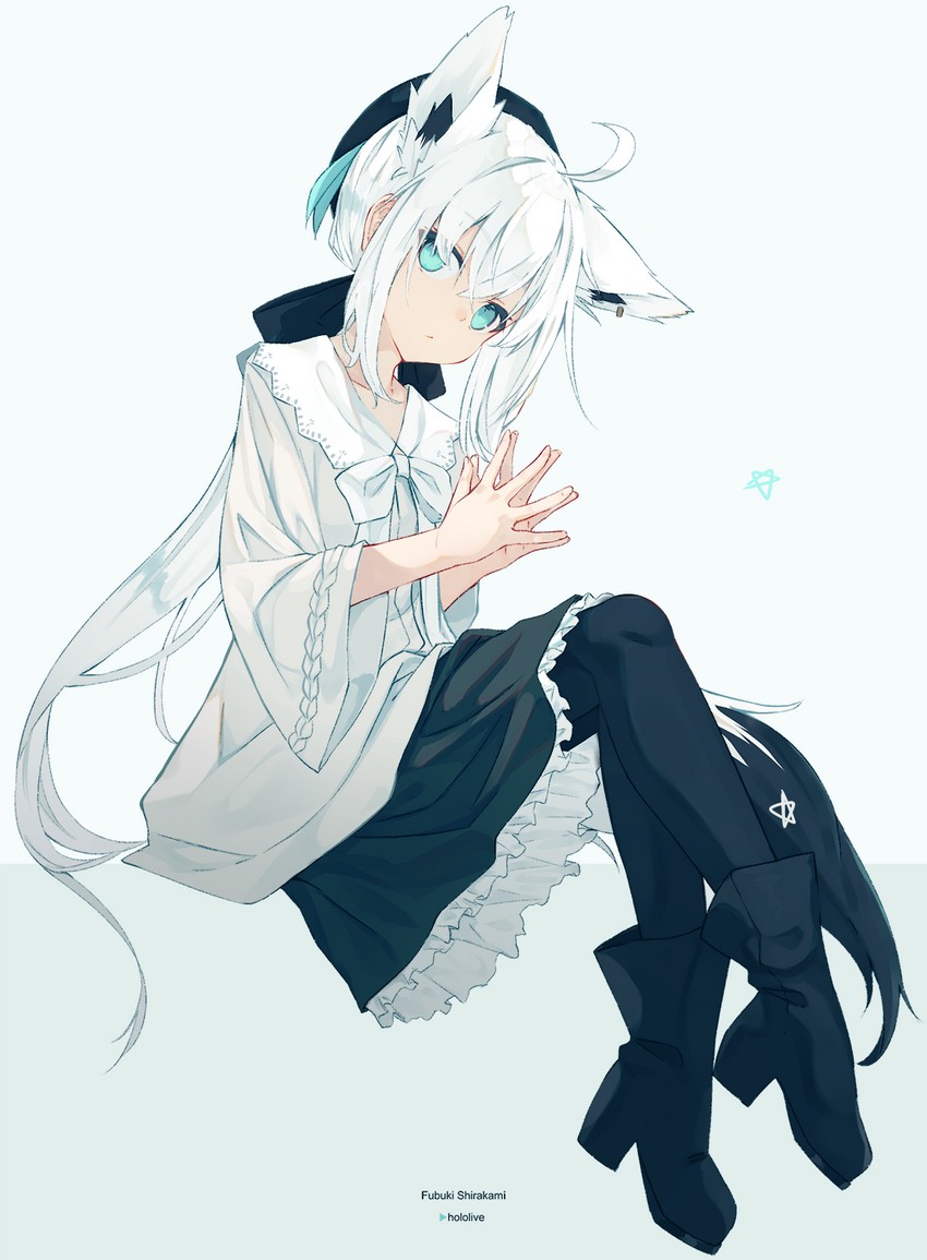 shirakami fubuki (hololive) drawn by nagishiro_mito