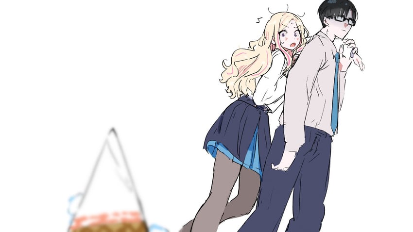 producer and juo sena (idolmaster and 1 more) drawn by kasasagi_(futagodori888)