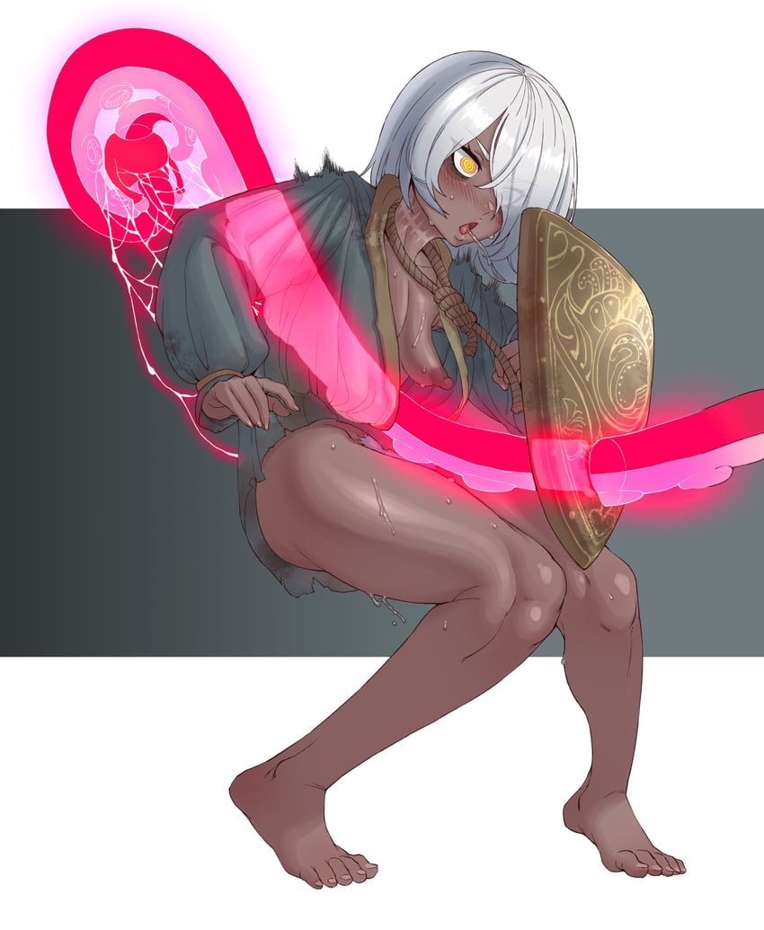 tarnished, solaria, and prisoner (original and 1 more) drawn by ebonyxh