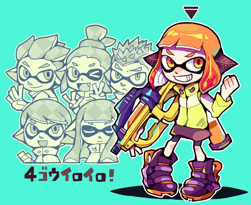 agent 4 (splatoon and 1 more) drawn by teijiro