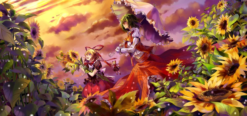 kazami yuuka, medicine melancholy, and su-san (touhou) drawn by neko_(yanshoujie)