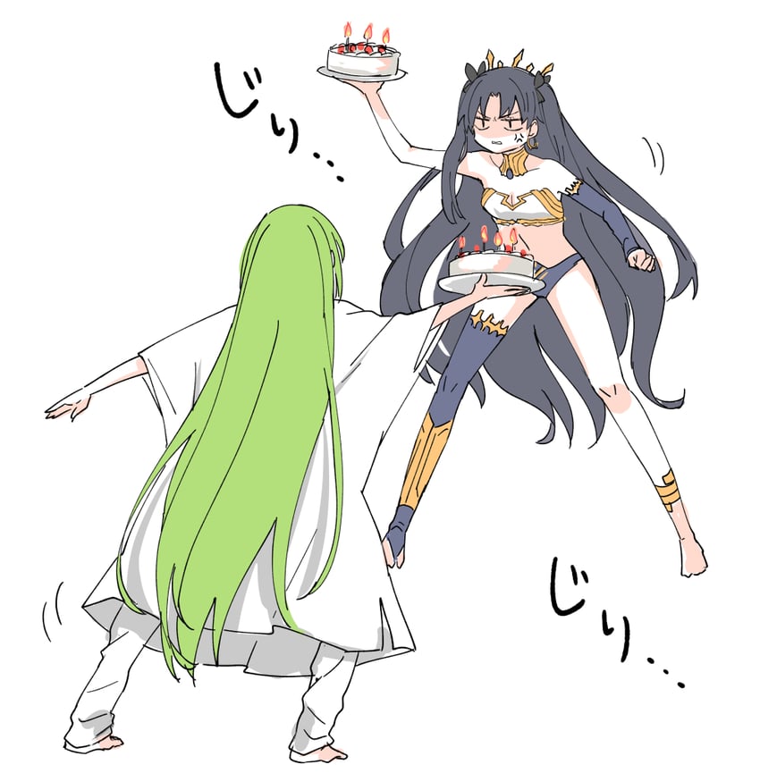 ishtar and enkidu (fate and 1 more) drawn by himeko_(nico6v6pachi)