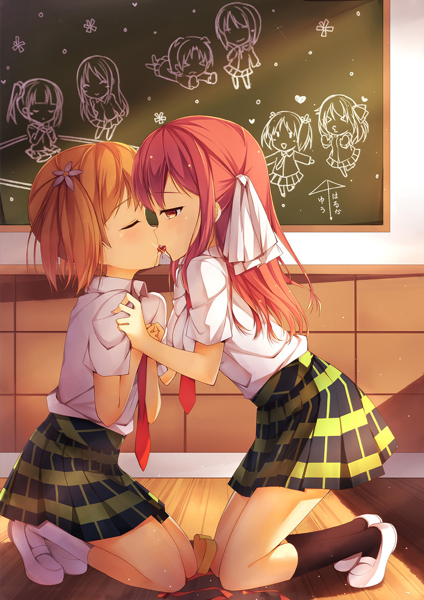 takayama haruka, sonoda yuu, noda kotone, minami shizuku, ikeno kaede, and 1 more (sakura trick) drawn by amemiya_ruki