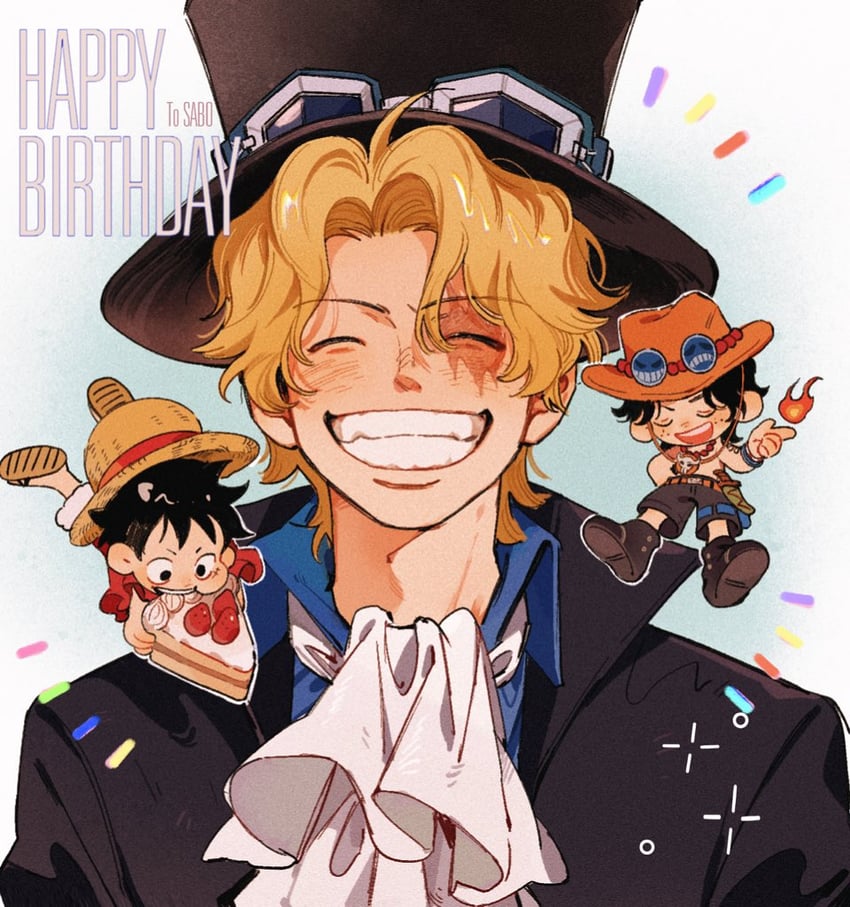 monkey d. luffy, portgas d. ace, and sabo (one piece) drawn by qwwwwww48423