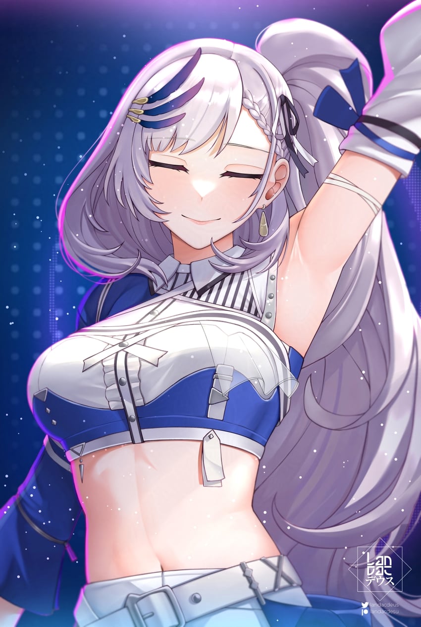 pavolia reine (hololive and 1 more) drawn by landacdeus