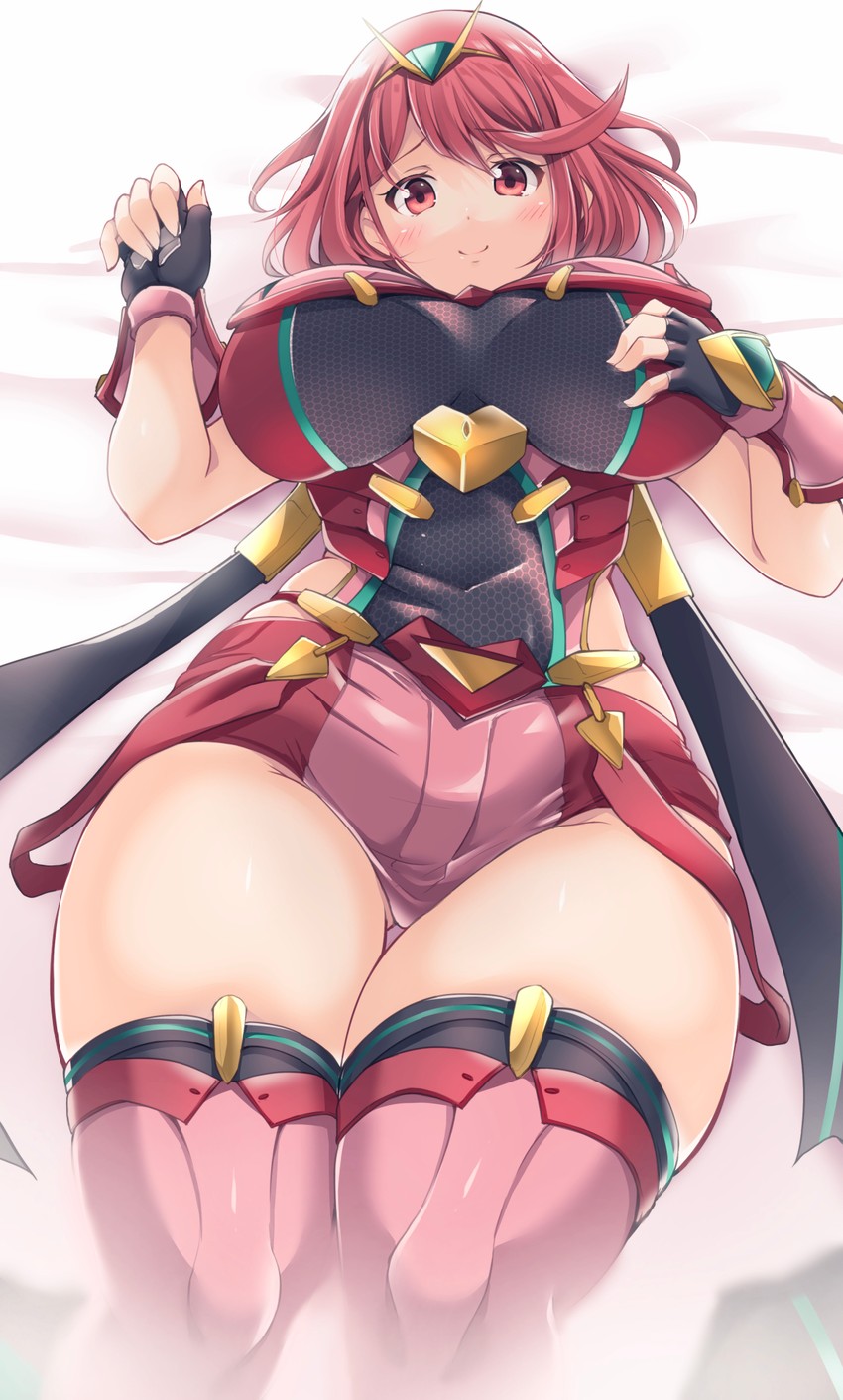 pyra (xenoblade chronicles and 1 more) drawn by kurokaze_no_sora