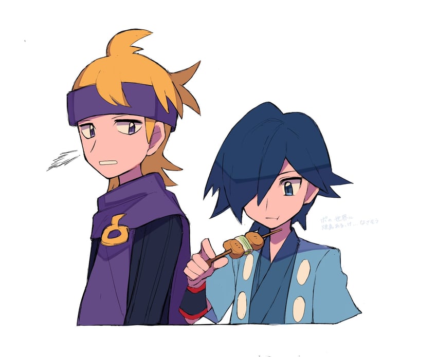 morty and falkner (pokemon and 1 more) drawn by tyako_089