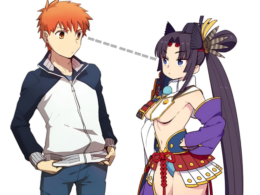 emiya shirou and ushiwakamaru (fate and 2 more) drawn by chan_co and ruchi
