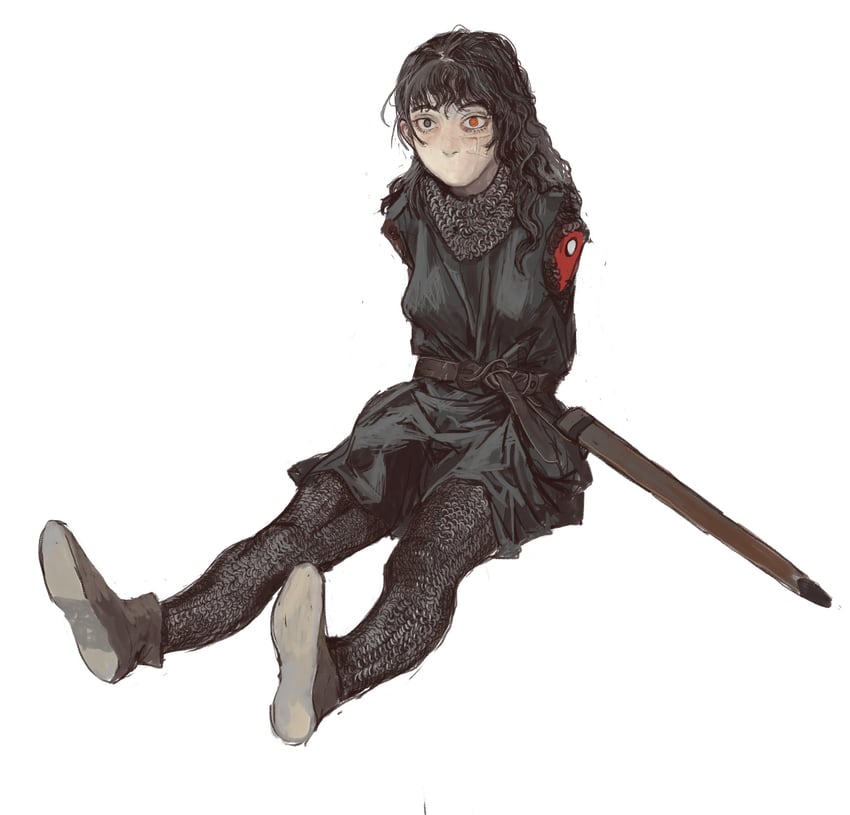 yoru, mitaka asa, and black knight (chainsaw man and 2 more) drawn by mossacannibalis