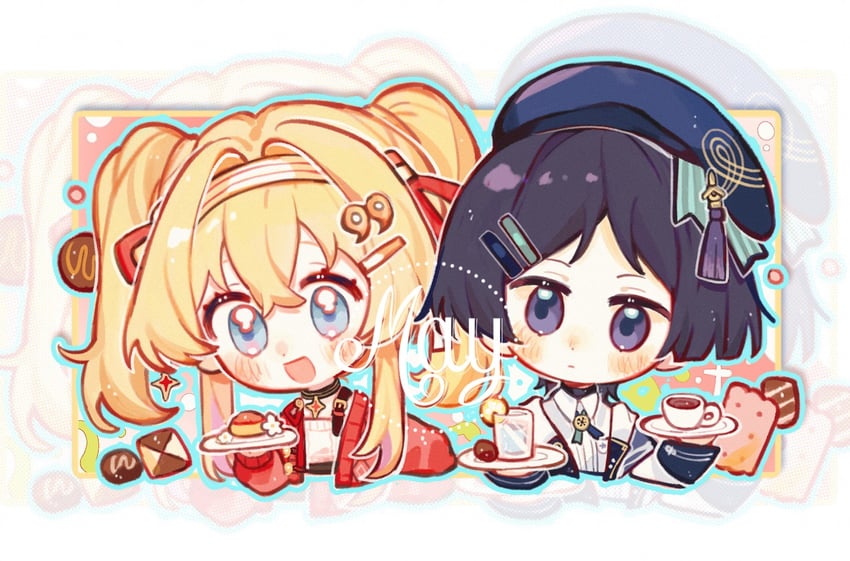 scaramouche, wanderer, and kuyo mizuki (original and 1 more)
