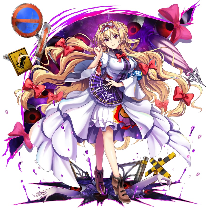 yakumo yukari (touhou and 1 more) drawn by rotte_(1109)