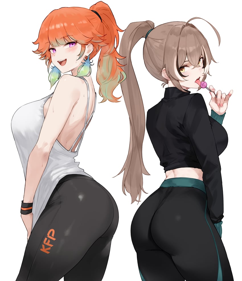 nanashi mumei and takanashi kiara (hololive and 1 more) drawn by bluefield