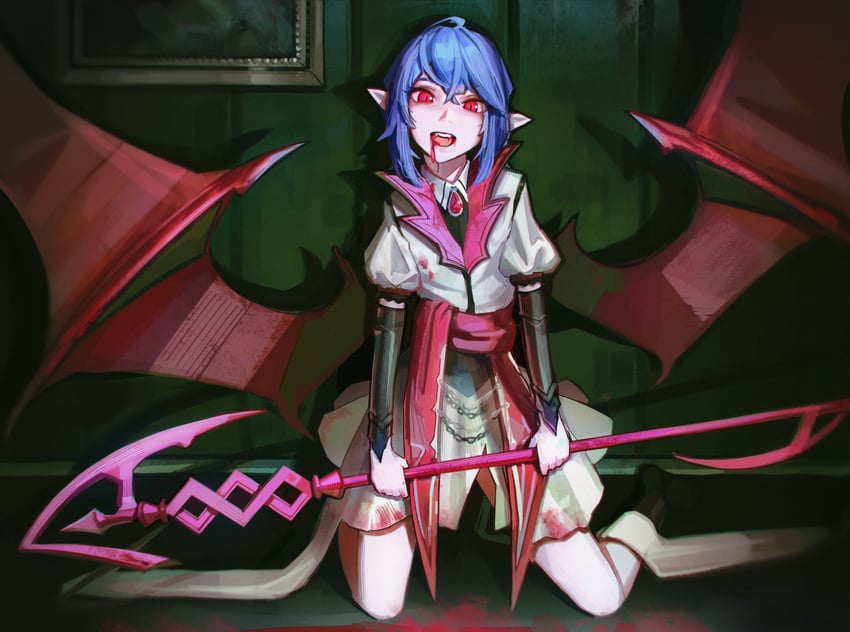 remilia scarlet (touhou and 2 more) drawn by dethmaid