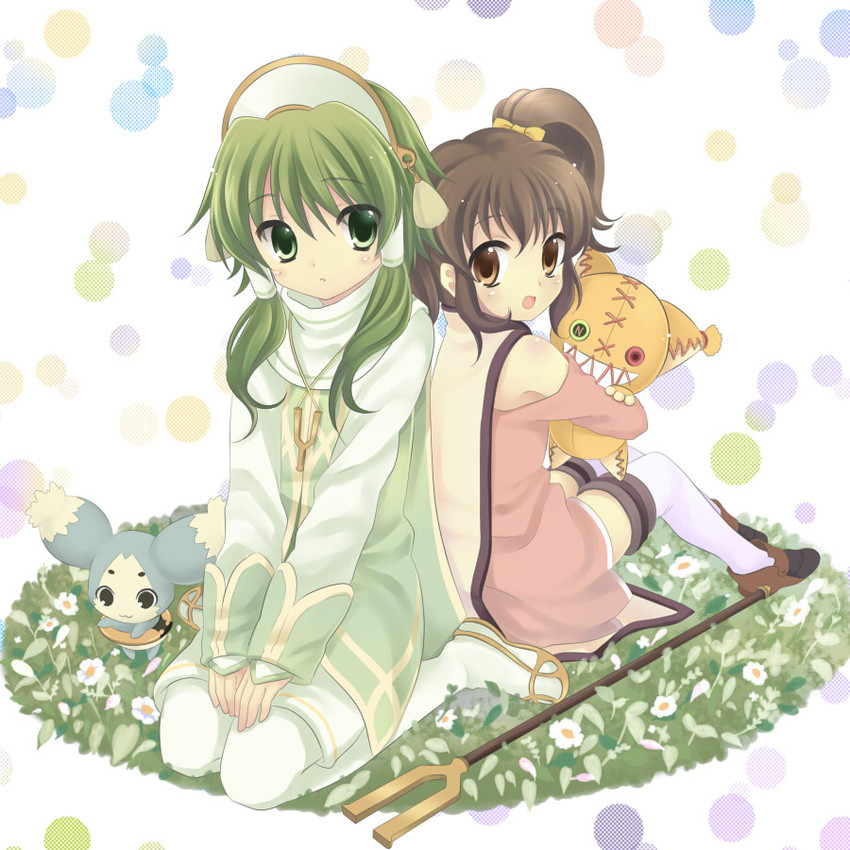 anise tatlin, tokunaga, mieu, and ion (tales of and 1 more) drawn by hanabana_tsubomi