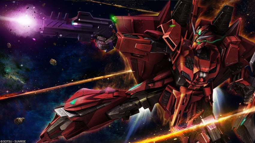 zeta gundam p2/3c type (gundam and 3 more) drawn by tenjin_hidetaka