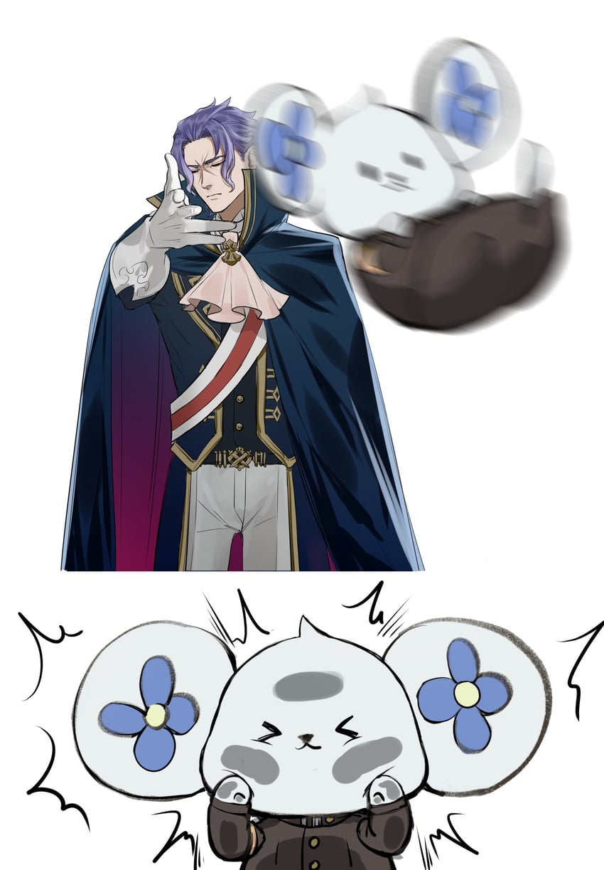 ryunosuke naruhodo and barok van zieks (ace attorney and 1 more) drawn by noko_(ymd_0260)