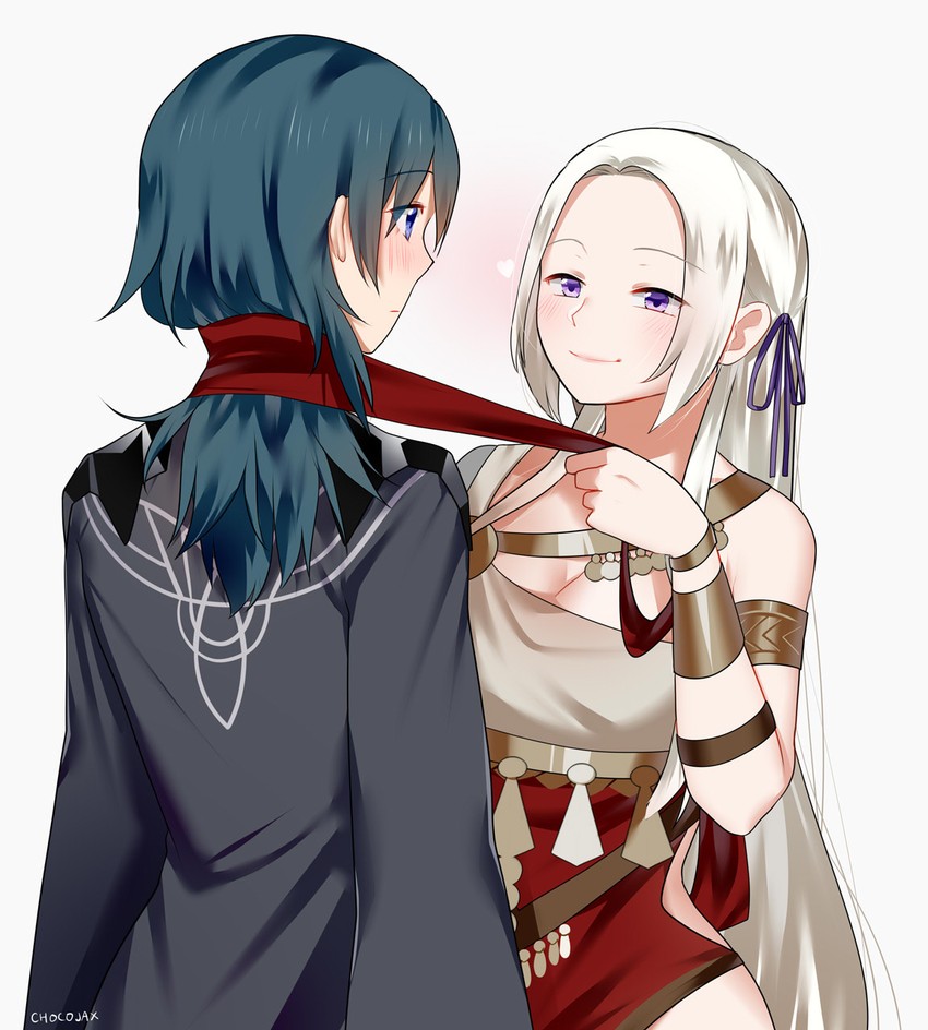 female byleth and edelgard von hresvelg (fire emblem and 1 more) drawn by chocojax