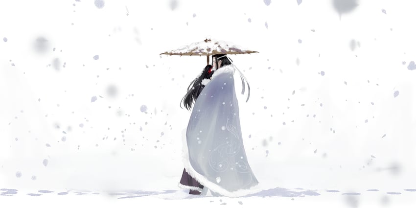 wei wuxian and lan wangji (modao zushi) drawn by xianduguaitan