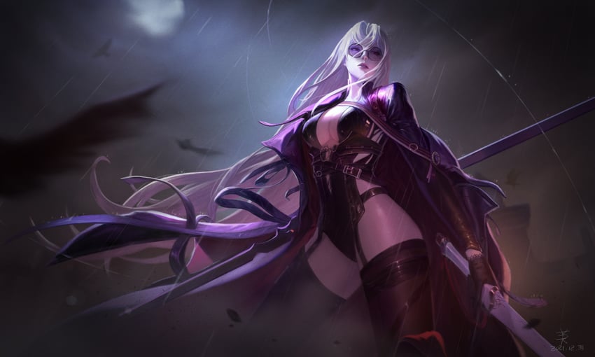 female slayer and spectre (dungeon and fighter) drawn by ryu_imo