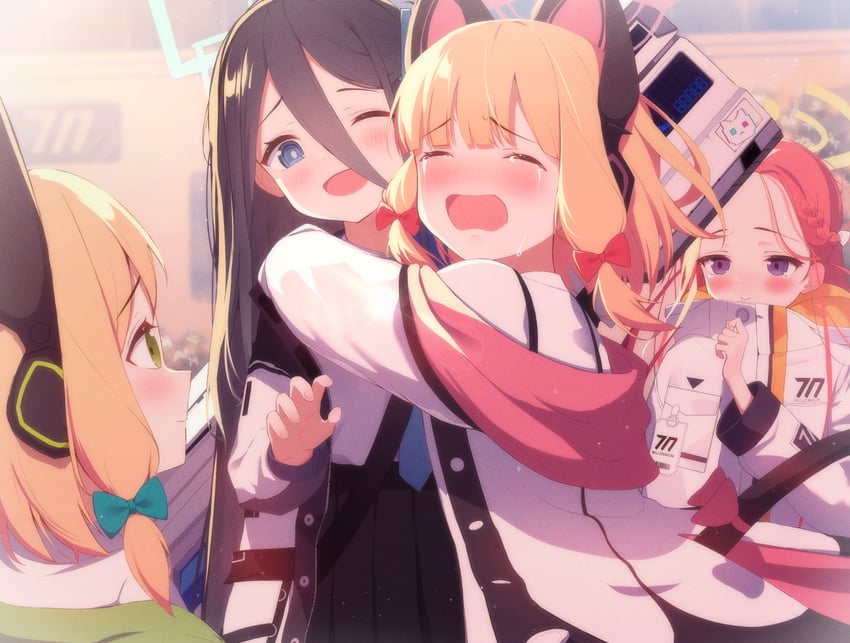 aris, momoi, midori, and yuzu (blue archive) drawn by bitseon