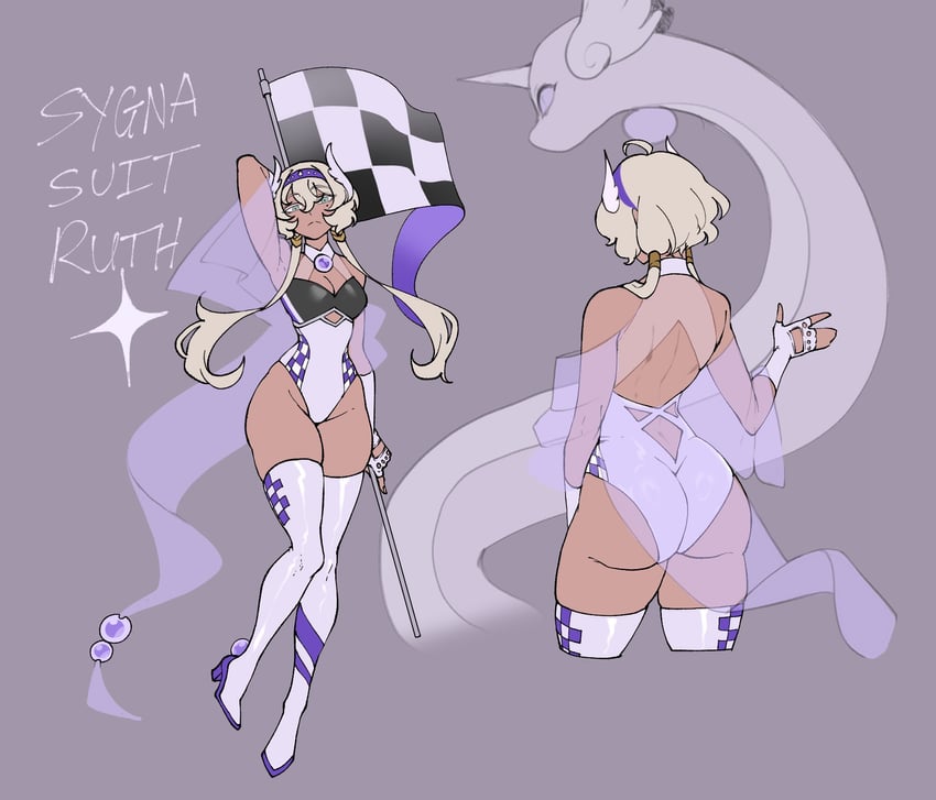 dragonair and ruth (original and 1 more) drawn by nyantcha