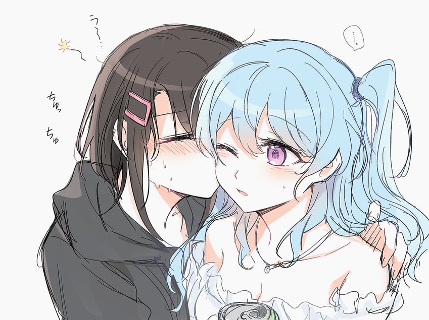 okusawa misaki and matsubara kanon (bang dream!) drawn by opi