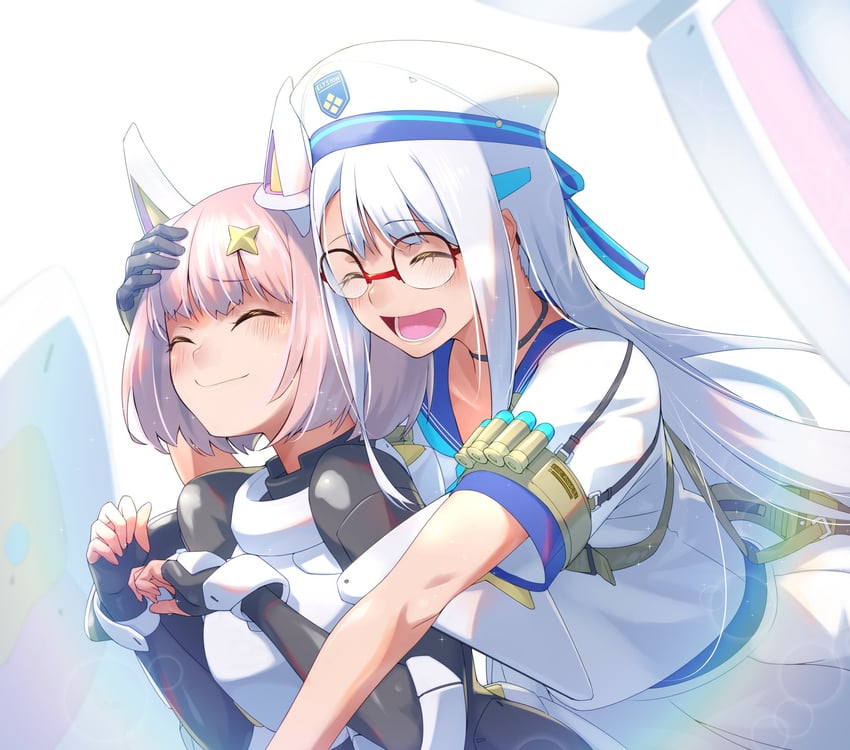 neon and noah (goddess of victory: nikke) drawn by fune_(fune83ojj)