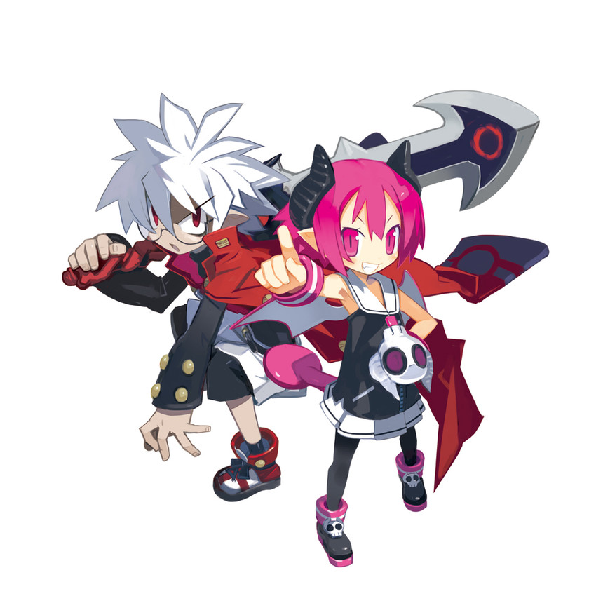 raspberyl and mao (disgaea and 1 more) drawn by harada_takehito