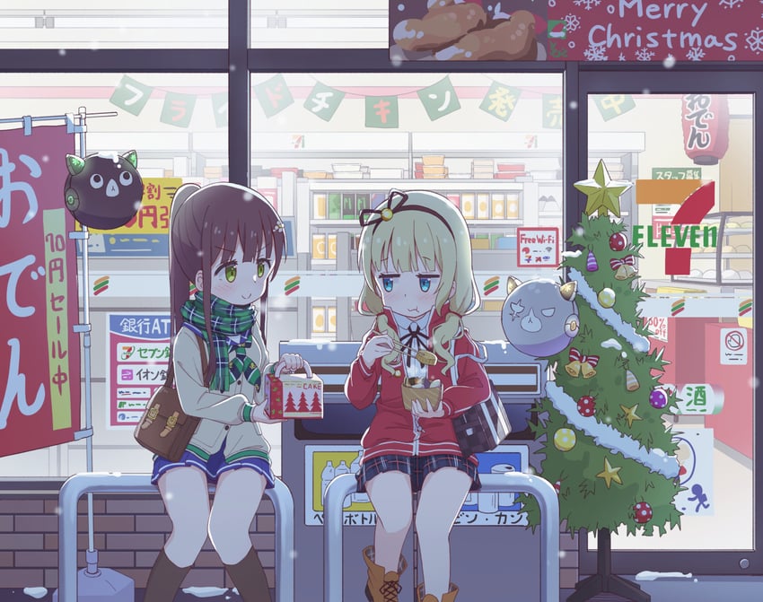 kirima syaro, ujimatsu chiya, anko, and wild geese (gochuumon wa usagi desu ka? and 1 more) drawn by mohei