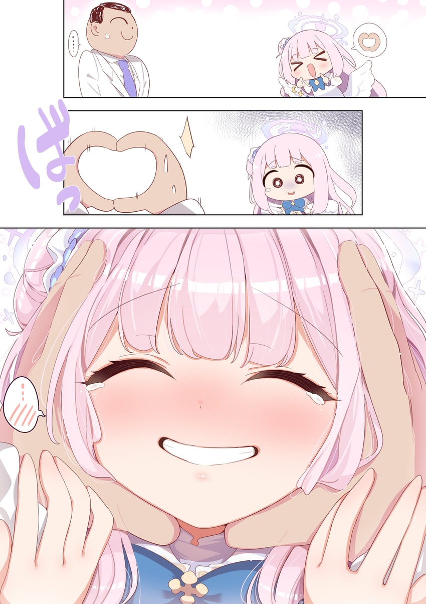 sensei, doodle sensei, and mika (blue archive) drawn by shiyoo
