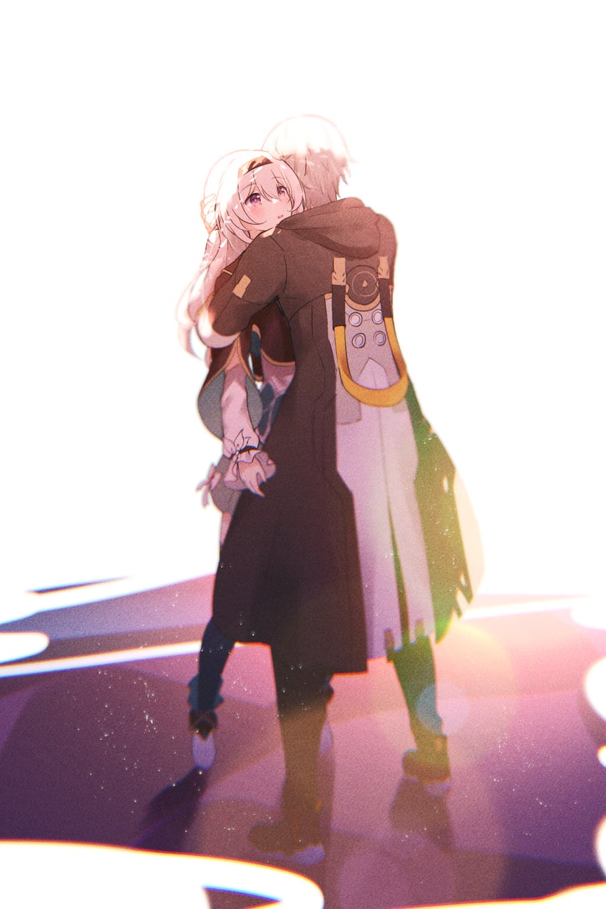 trailblazer, firefly, and caelus (honkai and 1 more) drawn by diootaro