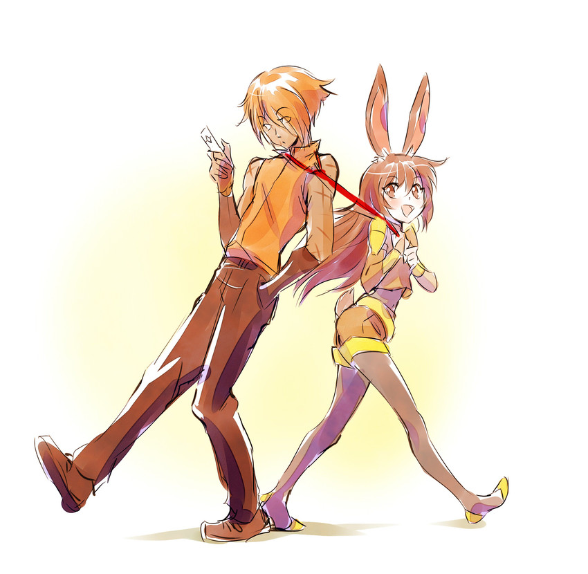 velvet scarlatina and fox alistair (rwby and 1 more) drawn by iesupa
