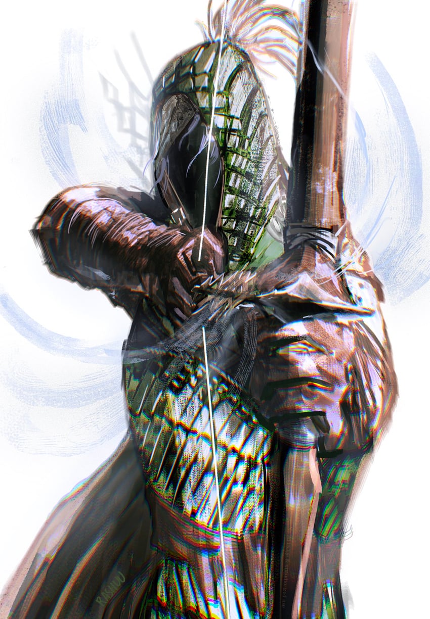 ironeye (elden ring and 1 more) drawn by rashuu