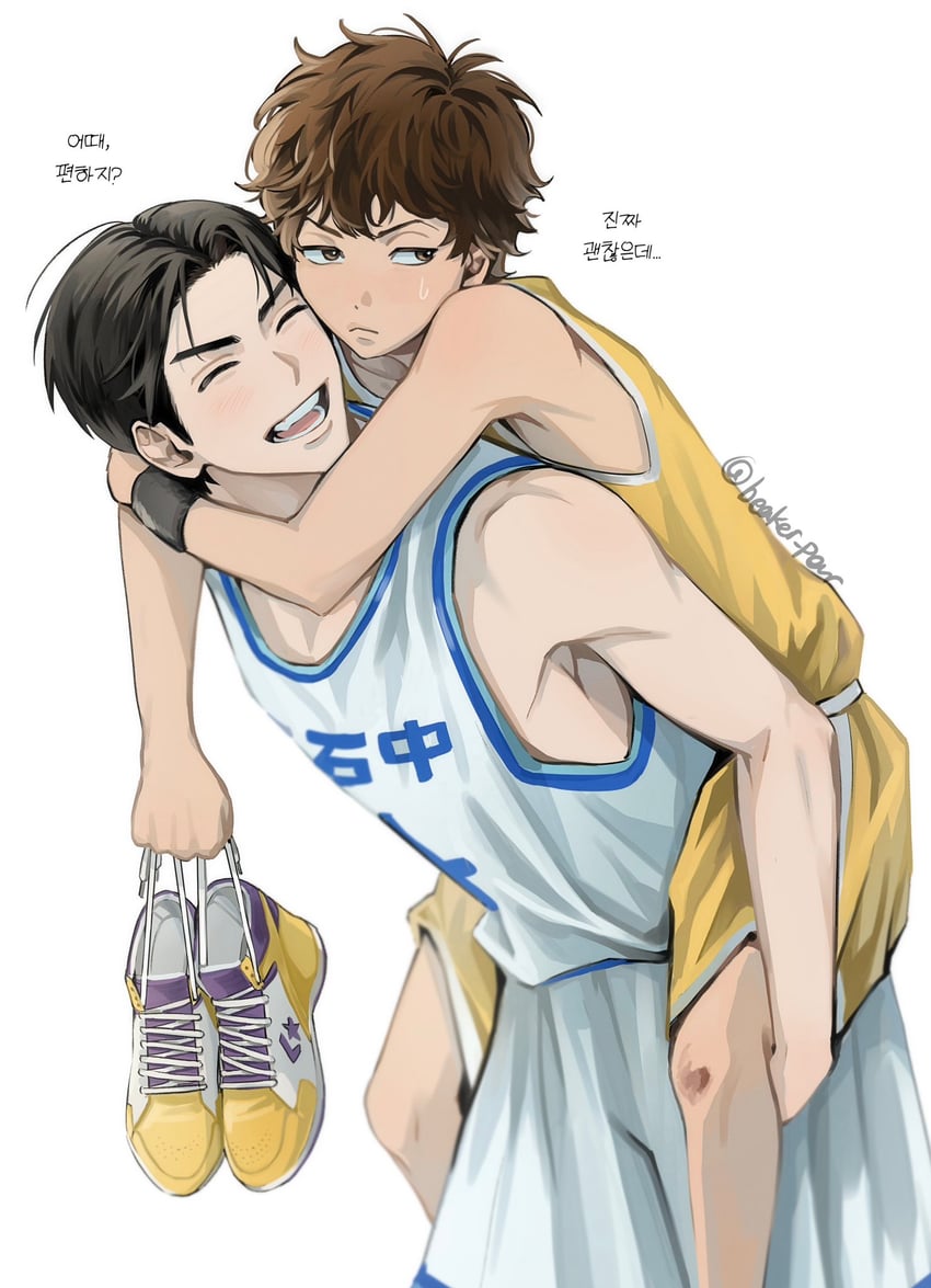 miyagi ryouta and mitsui hisashi (slam dunk) drawn by beaker_pour